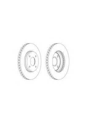 Тормозной диск DDF1940 FERODO