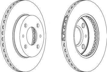 Тормозной диск DDF227 FERODO