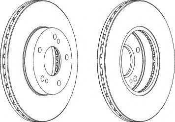 Тормозной диск DDF600 FERODO