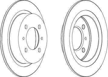 Тормозной диск DDF790 FERODO