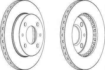 Тормозной диск DDF866 FERODO