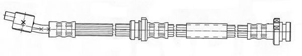 Тормозной шланг FHY2590 FERODO