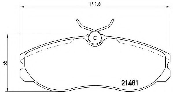Комплект тормозных колодок, дисковый тормоз P 24 039 BREMBO