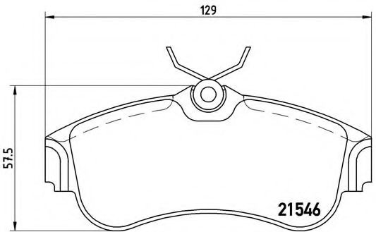 Комплект тормозных колодок, дисковый тормоз P 56 022 BREMBO