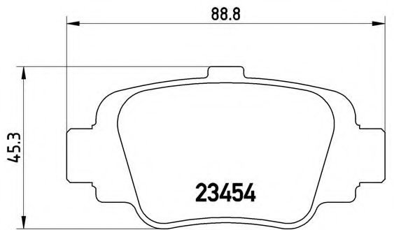 Комплект тормозных колодок, дисковый тормоз P 56 032 BREMBO