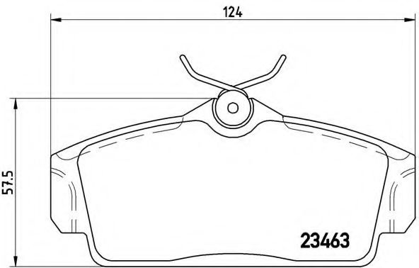 Комплект тормозных колодок, дисковый тормоз P 56 036 BREMBO