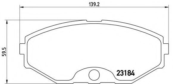 Комплект тормозных колодок, дисковый тормоз P 56 052 BREMBO