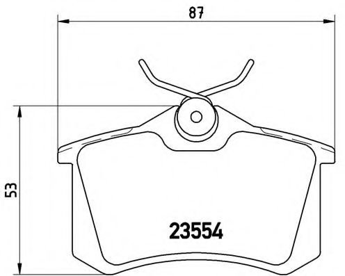 Комплект тормозных колодок, дисковый тормоз P 68 024 BREMBO