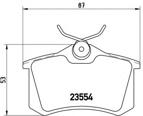 Комплект тормозных колодок, дисковый тормоз P 85 017 BREMBO