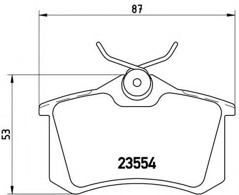 Комплект тормозных колодок, дисковый тормоз P 85 020 BREMBO