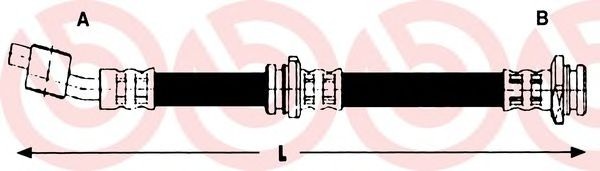 Тормозной шланг T 56 136 BREMBO