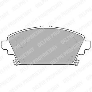 Комплект тормозных колодок, дисковый тормоз LP1503 DELPHI