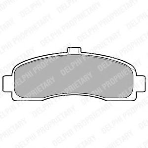 Комплект тормозных колодок, дисковый тормоз LP779 DELPHI