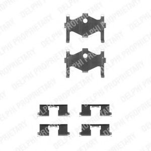 Комплектующие, колодки дискового тормоза LX0240 DELPHI