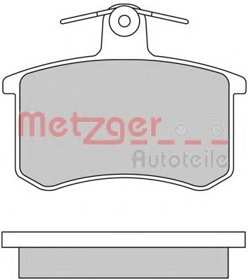 Комплект тормозных колодок, дисковый тормоз 1170030 METZGER