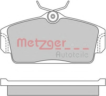 Комплект тормозных колодок, дисковый тормоз 1170125 METZGER
