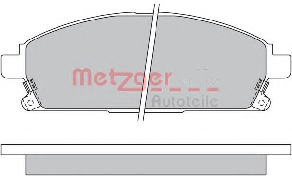 Комплект тормозных колодок, дисковый тормоз 1170159 METZGER