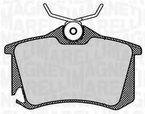 Комплект тормозных колодок, дисковый тормоз 363916060444 MAGNETI MARELLI