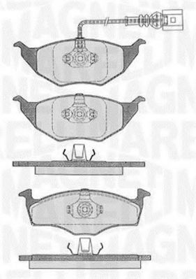 Комплект тормозных колодок, дисковый тормоз 363916060535 MAGNETI MARELLI