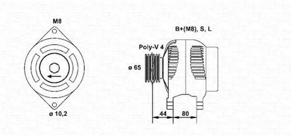 Генератор 943354039010 MAGNETI MARELLI