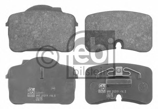 Комплект тормозных колодок, дисковый тормоз 16132 FEBI BILSTEIN