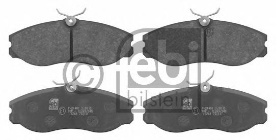 Комплект тормозных колодок, дисковый тормоз 16264 FEBI BILSTEIN