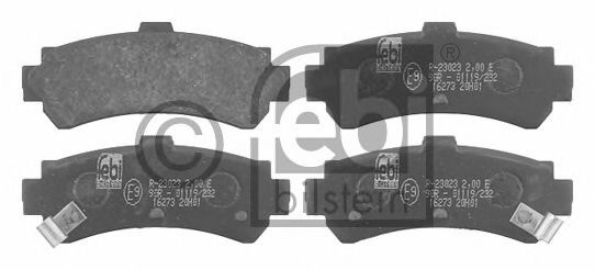 Комплект тормозных колодок, дисковый тормоз 16273 FEBI BILSTEIN