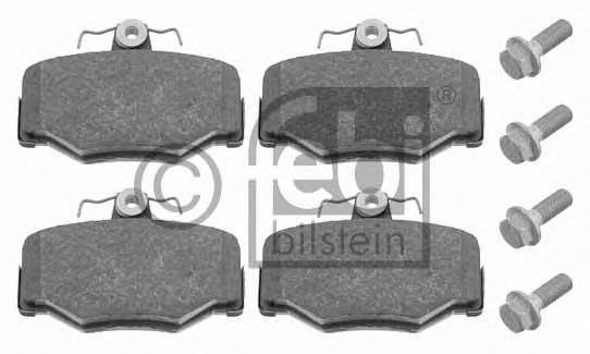 Комплект тормозных колодок, дисковый тормоз 16274 FEBI BILSTEIN
