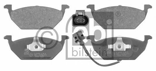 Комплект тормозных колодок, дисковый тормоз 16332 FEBI BILSTEIN