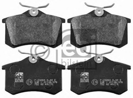 Комплект тормозных колодок, дисковый тормоз 16457 FEBI BILSTEIN