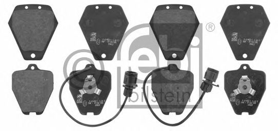 Комплект тормозных колодок, дисковый тормоз 16999 FEBI BILSTEIN