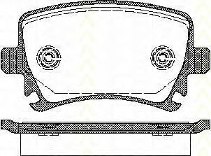 Комплект тормозных колодок, дисковый тормоз 8110 29052 TRISCAN
