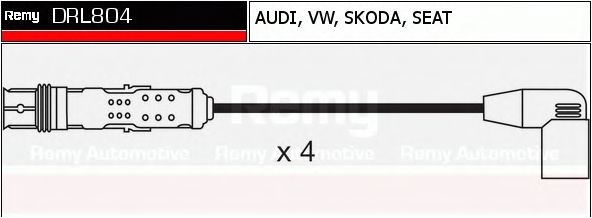 Комплект проводов зажигания DRL804 DELCO REMY