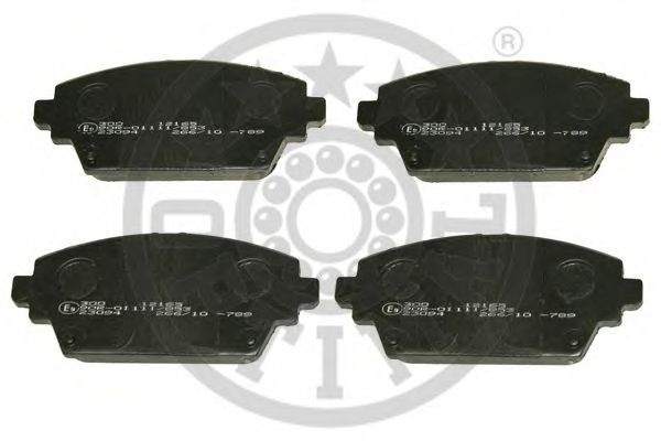 Комплект тормозных колодок, дисковый тормоз 12165 OPTIMAL