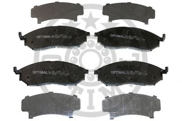 Комплект тормозных колодок, дисковый тормоз 12345 OPTIMAL