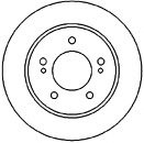 Тормозной диск 45514 MAPCO