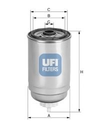 Топливный фильтр 24.444.00 UFI