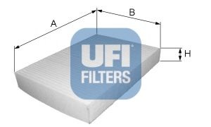 Фильтр, воздух во внутренном пространстве 53.035.00 UFI