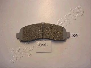 Комплект тормозных колодок, дисковый тормоз PA-012AF JAPANPARTS
