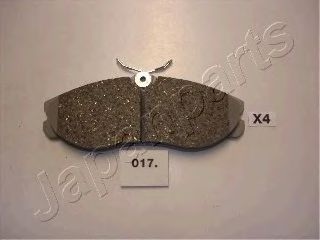 Комплект тормозных колодок, дисковый тормоз PA-017AF JAPANPARTS