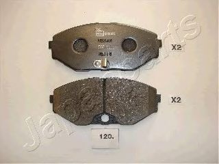 Комплект тормозных колодок, дисковый тормоз PA-120AF JAPANPARTS