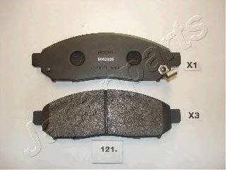 Комплект тормозных колодок, дисковый тормоз PA-121AF JAPANPARTS