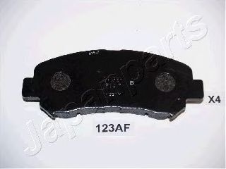 Комплект тормозных колодок, дисковый тормоз PA-123AF JAPANPARTS