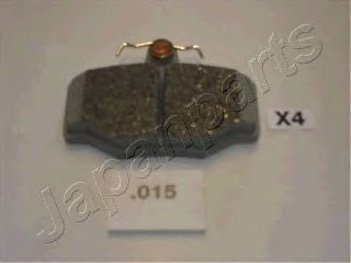 Комплект тормозных колодок, дисковый тормоз PP-015AF JAPANPARTS