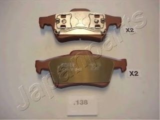Комплект тормозных колодок, дисковый тормоз PP-138AF JAPANPARTS