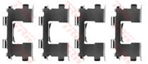 Комплектующие, колодки дискового тормоза PFK312 TRW