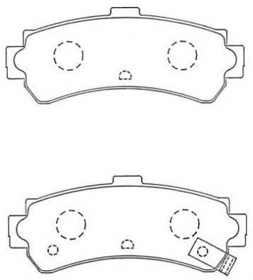 Комплект тормозных колодок, дисковый тормоз ASN-256 AISIN