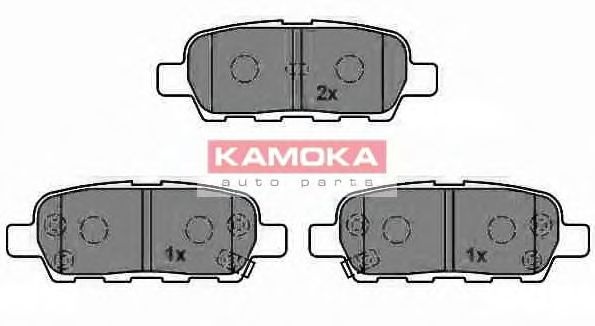 Комплект тормозных колодок, дисковый тормоз JQ101101 KAMOKA
