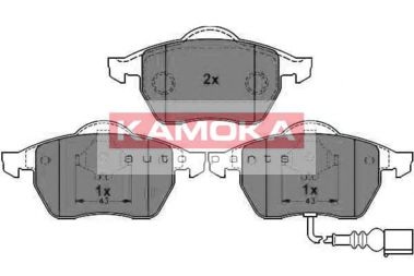 Комплект тормозных колодок, дисковый тормоз JQ1012926 KAMOKA
