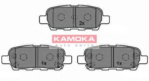 Комплект тормозных колодок, дисковый тормоз JQ1013386 KAMOKA